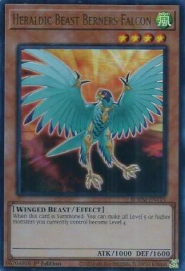 Heraldic Beast Berners Falcon - BLMM-EN115 - Ultra Rare 1st Edition
