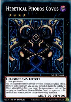 Heretical Phobos Covos - MP25-EN088 - Prismatic Secret Rare 1st Edition