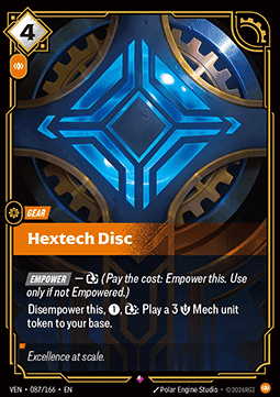 Hextech Disc  - 087/166 - Rare