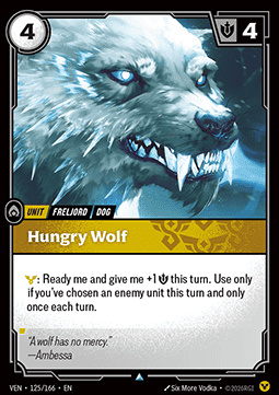 Hungry Wolf - 125/166 - Uncommon