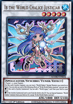 Ib the World Chalice Justiciar(New artwork) - MAMO-EN034 - Ultra Rare 1st Edition