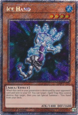 Ice Hand - RA04-EN225 - Platinum Secret Rare 1st Edition