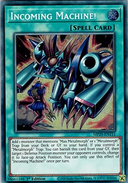 Incoming Machine! - MP25-EN111 - Prismatic Secret Rare 1st Edition