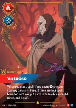 Jhin, Virtuoso - 226*/219 - Signed Showcase