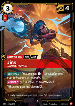 Jinx, Demolitionist - 030/298 - Rare