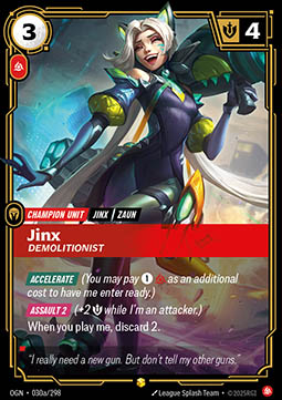 Jinx, Demolitionist - 030a/298 - Showcase