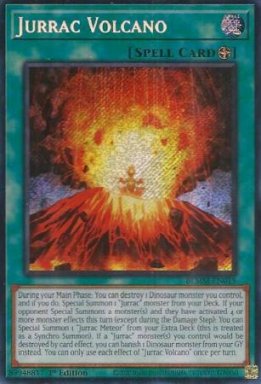 Jurrac Volcano - BLMM-EN019 - Secret Rare 1st Edition
