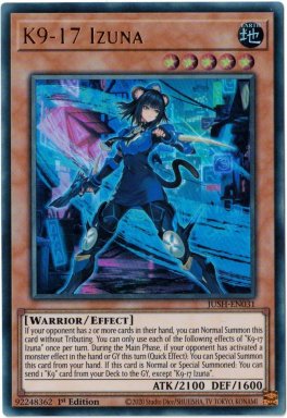 K9-17 Izuna - JUSH-EN031 -  Ultra Rare 1st Edition