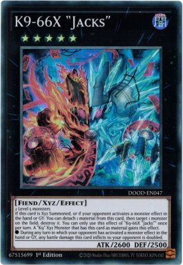 K9-66X "Jacks" - DOOD-EN047 - Super Rare 1st Edition