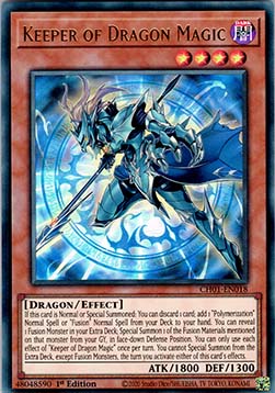 Keeper of Dragon Magic - CH01-EN018 - Ultra Rare 1st Edition