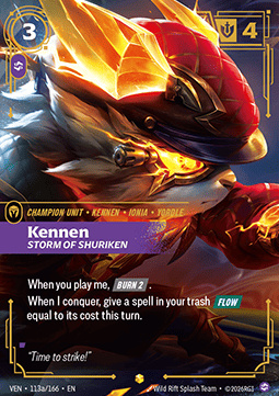 Kennen, Storm of Shuriken - 113a/166 - Showcase