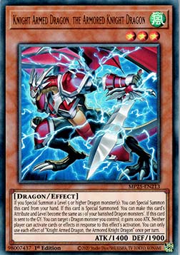 Knight Armed Dragon, the Armored Knight Dragon - MP25-EN213 - Ultra Rare 1st Edition