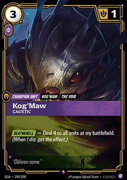 Kog'Maw, Caustic - 190/298 - Rare