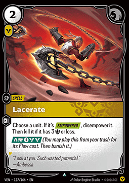 Lacerate - 127/166 - Uncommon
