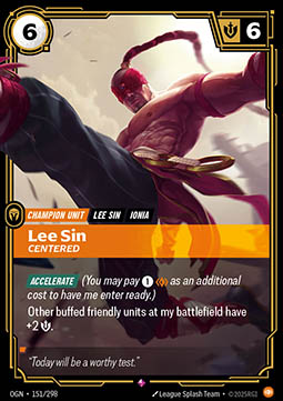 Lee Sin, Centered - 151/298 - Rare
