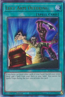 Left Arm Offering - RA04-EN086 - Ultimate Rare 1st Edition