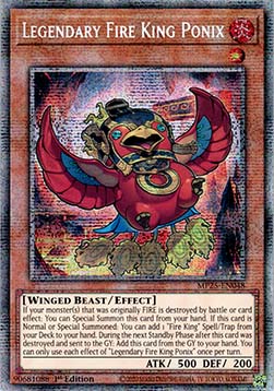 Legendary Fire King Ponix - MP25-EN048 - Starlight Rare 1st Edition