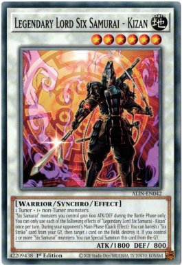 Legendary Lord Six Samurai - Kizan - ALIN-EN042 -  Common 1st Edition