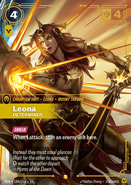 Leona, Determined - 184/166 - Overnumbered Showcase
