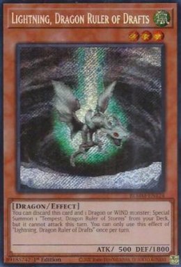 Lightning, Dragon Ruler of Drafts - BLMM-EN124 - Secret Rare 1st Edition