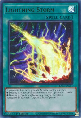Lightning Storm - RA01-EN061 - Ultra Rare 1st Edition