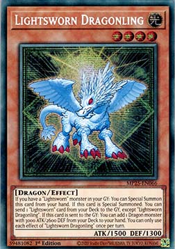 Lightsworn Dragonling - MP25-EN066 - Prismatic Secret Rare 1st Edition