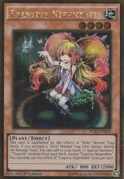 (LP) Traptrix Nepenthes - PGL2-EN038 - Gold Rare - 1st Edition