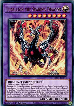 Lubellion the Searing Dragon - CH01-EN044 - Ultra Rare 1st Edition