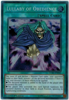 Lullaby of Obedience - LCKC-EN042 - Secret Rare Unlimited