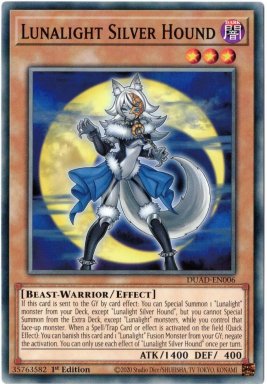 Lunalight Silver Hound - DUAD-EN006 - Common 1st Edition