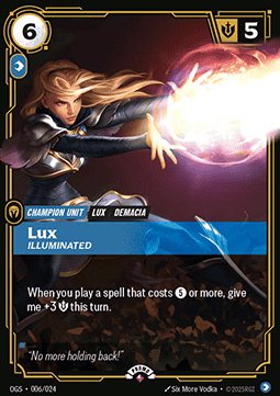 Lux, Illuminated - 006/024 - Rare (P)
