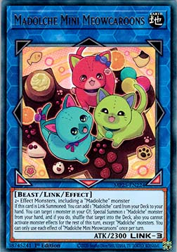 Madolche Mini Meowcaroons - MP25-EN224 - Ultra Rare 1st Edition