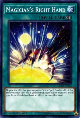 Magician's Right Hand - MP18-EN012 - Common 1st Edition