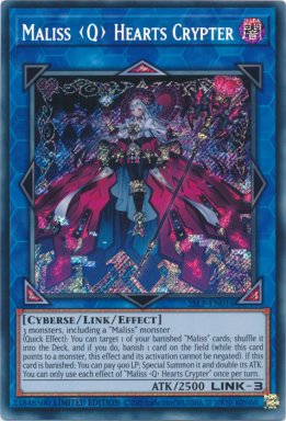 Maliss  Hearts Crypter - 25LP-EN016 - Secret Rare 1st Edition