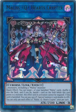 Maliss  Hearts Crypter - 25LP-EN016 - Ultra Rare 1st Edition