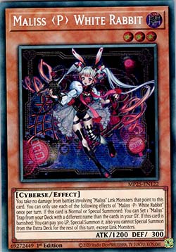 Maliss P White Rabbit - MP25-EN122 - Prismatic Secret Rare 1st Edition