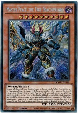Master Peace, the True Dracoverlord - DOOD-EN018 - Secret Rare 1st Edition