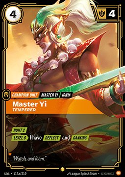 Master Yi, Tempered (V.2 - Showcase)