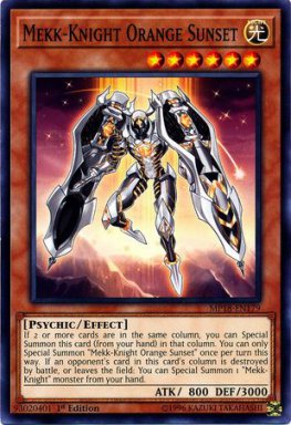 Mekk-Knight Orange Sunset - MP18-EN179 - Common 1st Edition