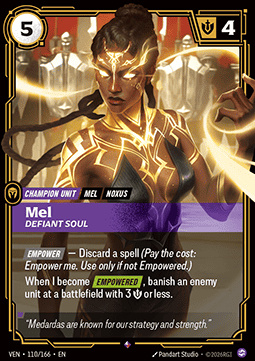 Mel, Defiant Soul  - 110/166 - Rare