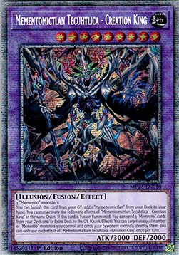 Mementomictlan Tecuhtlica - Creation King - MP25-EN010 - Starlight Rare 1st Edition