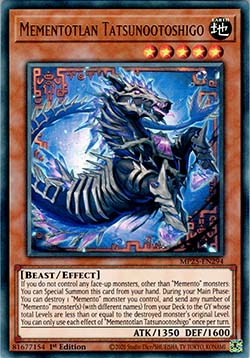 Mementotlan Tatsunootoshigo - MP25-EN294 - Ultra Rare 1st Edition