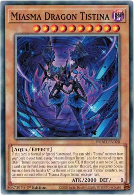 Miasma Dragon Tistina - DUAD-EN020 - Common 1st Edition