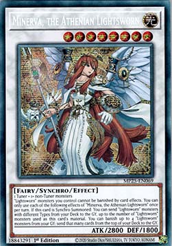 Minerva, the Athenian Lightsworn - MP25-EN069 - Prismatic Secret Rare 1st Edition