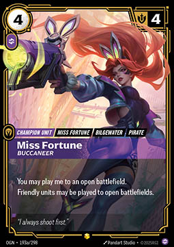 Miss Fortune, Buccaneer - 193a/298 - Showcase