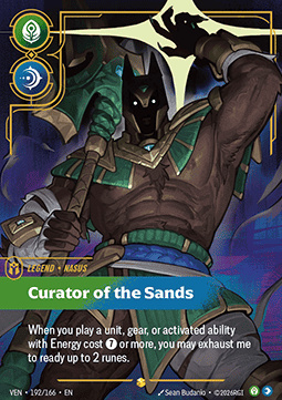 Nasus, Curator of the Sands - 192/166 - Overnumbered
