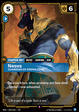 Nasus, Guardian of Knowledge - 063/166 - Rare