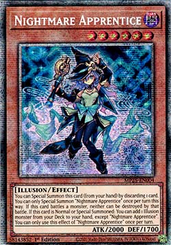 Nightmare Apprentice - MP25-EN004 - Starlight Rare 1st Edition