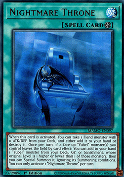 Nightmare Throne - MAMO-EN097 - Ultra Rare 1st Edition