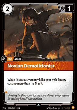 Noxian Demolitionist - 080/166 - Uncommon